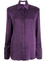 Aleksandre Akhalkatsishvili chemise matelassée à manches longues - Violet - thumbnail