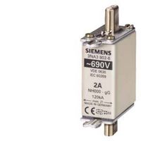 Siemens 3NA38106 Zekeringsinzetstuk Met mechanische beveiligingsweergave Geschikt voor Zekeringsgrootte 000-4 Afmeting zekering : 0 25 A 690 V 3 stuk(s) - thumbnail