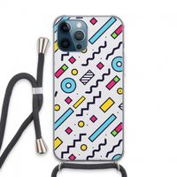 8-bit N°8: iPhone 13 Pro Max Transparant Hoesje met koord