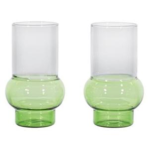 Tom Dixon Bump Tall glazen set van 2 groen