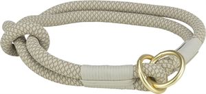 Trixie Halsband hond soft half-slip grijs / lichtgrijs