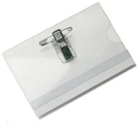 Badge met combiklem, ft 58 x 90 mm, doos van 50 stuks