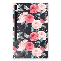 Samsung Galaxy Tab S7 Plus | S8 Plus | Siliconen hoesje | Butterfly Roses
