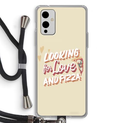 Pizza is the answer: OnePlus 9 Transparant Hoesje met koord