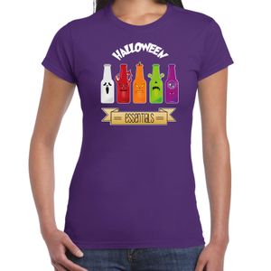 Halloween verkleed t-shirt dames - bier monster - paars - themafeest outfit