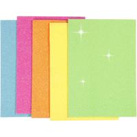 Creativ Company Foam vellen, a5, vel 150x210 mm, dikte 2 mm, diverse kleuren, 5 vel/ 1 doos