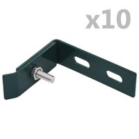 vidaXL Wand hoekverbinding 10 sets groen - thumbnail