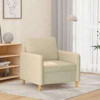 Fauteuil 60 cm stof crèmekleurig