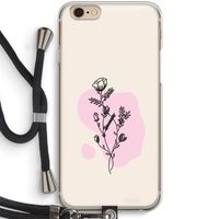 Roses are red: iPhone 6 / 6S Transparant Hoesje met koord Roses are red: iPhone 6 / 6S Transparant Hoesje met koord