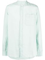 Woolrich chemise en lin à manches longues - Vert - thumbnail