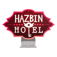 Hazbin Hotel Nightlight Logo Stand 13 cm