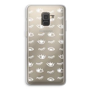 Eye pattern #3: Samsung Galaxy A8 (2018) Transparant Hoesje