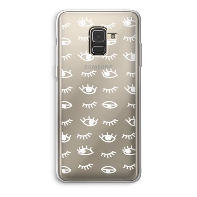Eye pattern #3: Samsung Galaxy A8 (2018) Transparant Hoesje