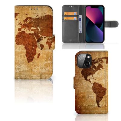 iPhone 13 Mini | Flip Cover | Wereldkaart