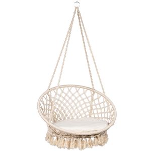 Hangstoel 1 Persoons Macramé White - Tropilex ®