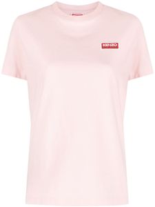 Kenzo t-shirt en coton à logo imprimé - Rose