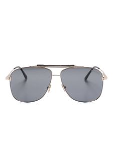 TOM FORD Eyewear lunettes de soleil teintées à monture pilote - Rose