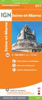 Wegenkaart - landkaart D77 Seine-et-Marne | IGN - Institut Géographique National