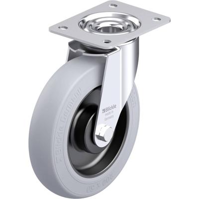 Blickle LE-POES 200KA-SG Plaatstalen zwenkwiel Wieldiameter: 200 mm Draagvermogen (max.): 300 kg 1 stuk(s)
