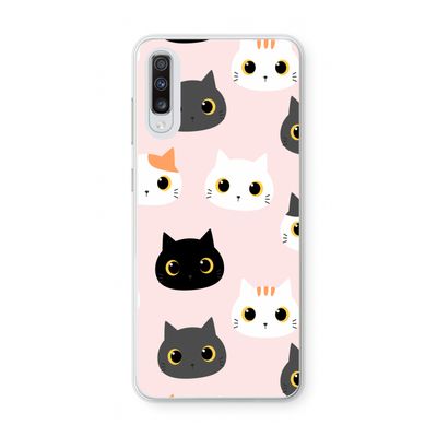 Katten: Samsung Galaxy A70 Transparant Hoesje