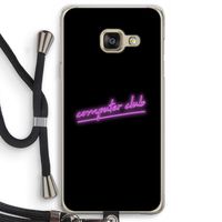 Vice Black: Samsung Galaxy A3 (2016) Transparant Hoesje met koord