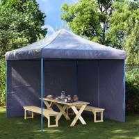 VidaXL Tentwanden met ritssluiting pe blauw 2 st