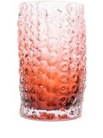 POLSPOTTEN vase Relief en verre (16 cm x 30 cm) - Rose - thumbnail