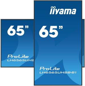 iiyama ProLite Digitale signage flatscreen 163,8 cm (64.5") LCD Wifi 500 cd/m² 4K Ultra HD Zwart Type processor Android 11 24/7