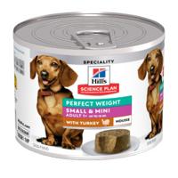 Hill&apos;s Adult Perfect Weight Small & Mini mousse nat hondenvoer met kalkoen blik 12 x 200 g