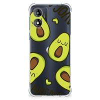 Motorola Moto E13 Stevig | Bumper Hoesje | Avocado Singing