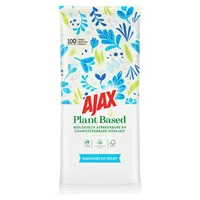 Ajax Plant Based Reinigingsdoekjes Voor Badkamer - 100 Stuks