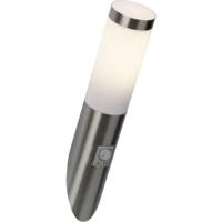 Brilliant Chorus 43697/82 Buitenlamp met bewegingsmelder (wand) LED E27 10 W RVS - thumbnail