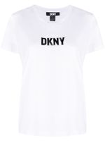 DKNY t-shirt à logo réfléchissant - Blanc - thumbnail