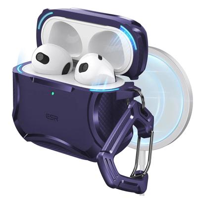 AirPods 4 Cyber Tough Case (HaloLock) - Dark Purple