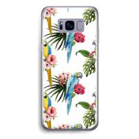 Kleurrijke papegaaien: Samsung Galaxy S8 Plus Transparant Hoesje - thumbnail