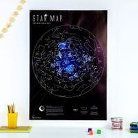 Poster Star map glow in the dark | Maps International - thumbnail