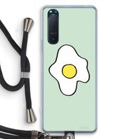 Spiegelei: Sony Xperia 5 II Transparant Hoesje met koord