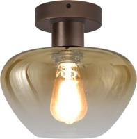 Masterlight PlafondlampGenua bruin met goud glas Ø 24cm - 5970-15-15-24 Masterlight PlafondlampGenua bruin met goud glas Ø 24cm - 5970-15-15-24
