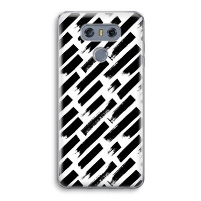 Zwarte vegen: LG G6 Transparant Hoesje