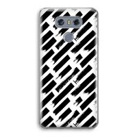 Zwarte vegen: LG G6 Transparant Hoesje