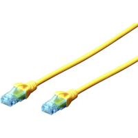 Digitus DK-1512-030/Y RJ45 Netwerkkabel, patchkabel CAT 5e U/UTP 3.00 m Geel Verdraaide paren 1 stuk(s) - thumbnail