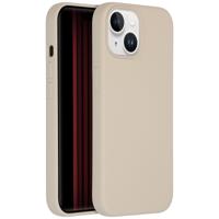 Accezz Liquid Silicone Backcover met MagSafe iPhone 15 Telefoonhoesje Grijs
