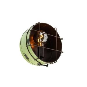 QAZQA Industriële wandlamp groen 25 cm - Barril