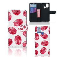 Samsung Galaxy M31 Book Cover Pink Macarons - thumbnail