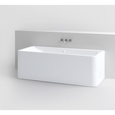 Clou InBe Ligbad Wandmodel Rechthoekig 172x74x60.5 cm Acryl Wit Met Overloop Wit Clou
