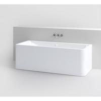 Clou InBe Ligbad Wandmodel Rechthoekig 172x74x60.5 cm Acryl Wit Met Overloop Wit Clou