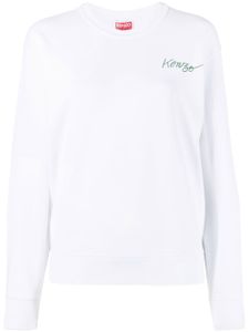 Kenzo sweat à imprimé Poppy - Blanc