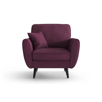 Haluta - Fauteuil Sarah - 87x93x84 - Linnen - Paars