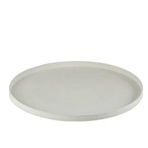 J-Line plateau Rond Klassiek - ijzer - wit - large