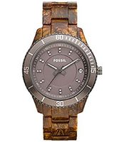 Horlogeband Fossil ES3087 Kunststof/Plastic Bruin 18mm